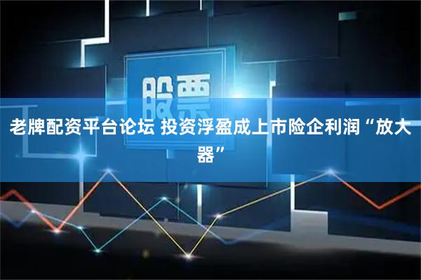 老牌配资平台论坛 投资浮盈成上市险企利润“放大器”