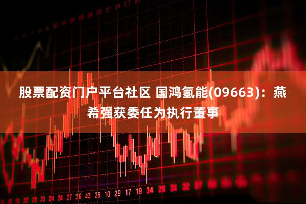 股票配资门户平台社区 国鸿氢能(09663)：燕希强获委任为执行董事