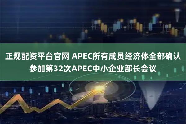 正规配资平台官网 APEC所有成员经济体全部确认参加第32次APEC中小企业部长会议